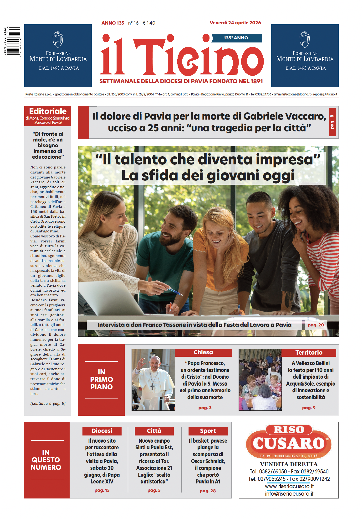 Copertina rivista